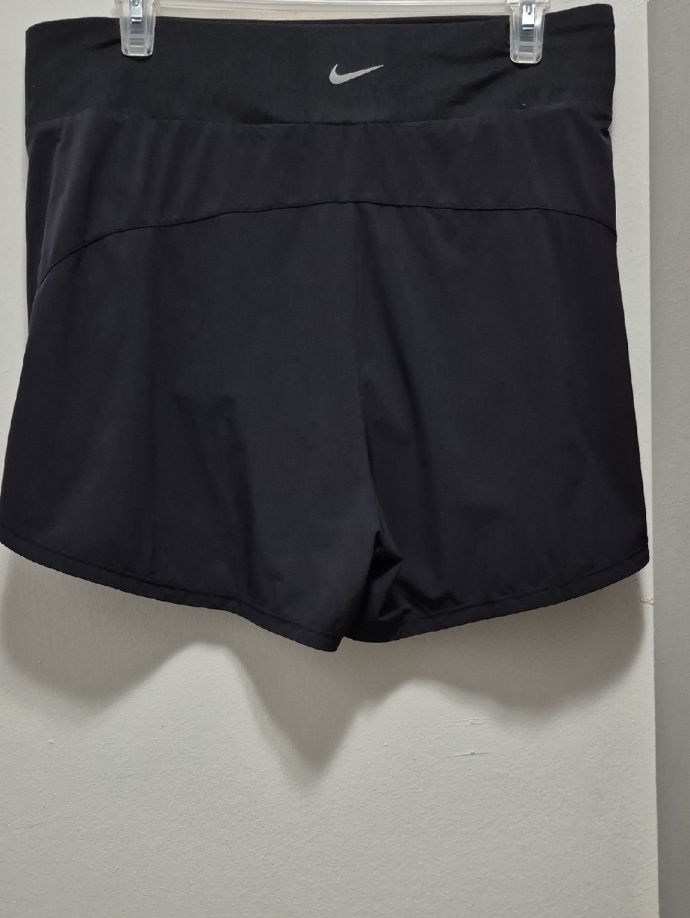Nike Black Women's Athletic Running Shorts with Reflective Swoosh